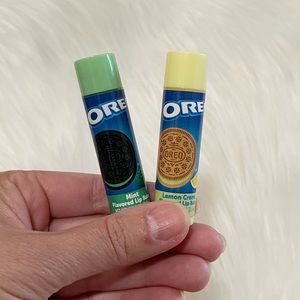 Bundle Of Oreo Flavored Lip Balm Mint & Lemon Creme